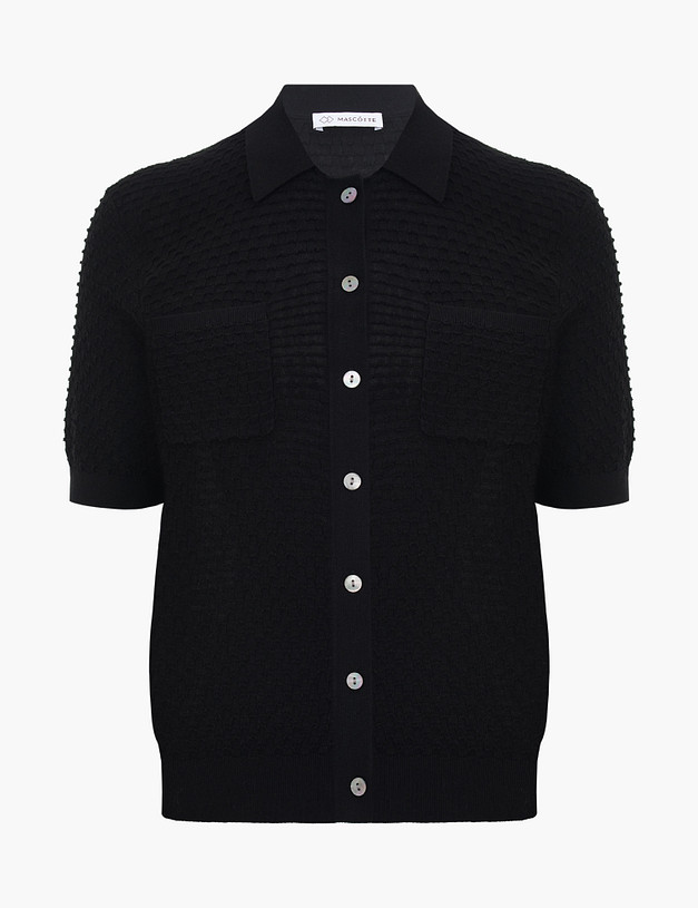 Черный женский джемпер MASCOTTE 870-5101-2602 | ракурс 5 Черный женский джемпер MASCOTTE 870-5101-2602 | ракурс 5