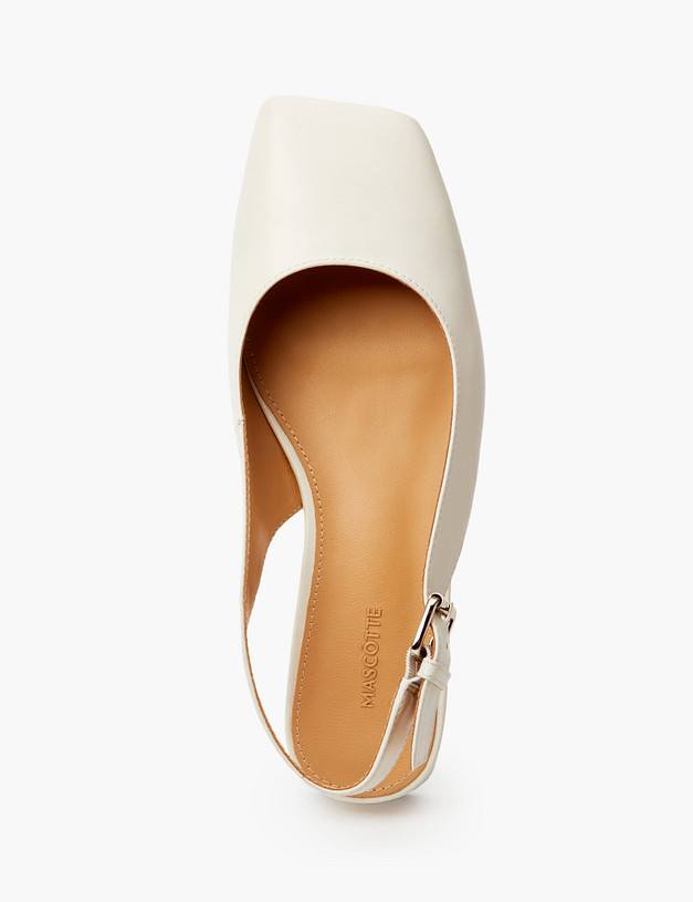 Молочные босоножки из кожи MASCOTTE 175-3181412-6536M | ракурс 4