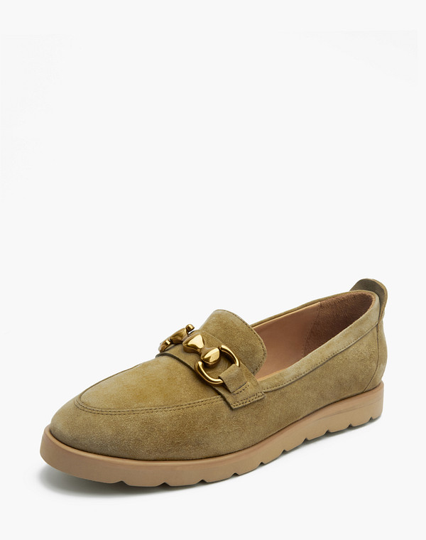 172-3180812-4601M Туфли женские велюр/нат.кожа хаки, Mascotte