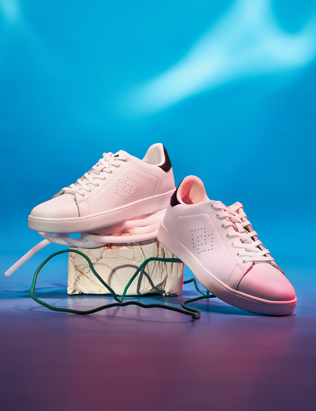 Белые кожаные женские кеды MASCOTTE 189-2141328-0601 | ракурс 1