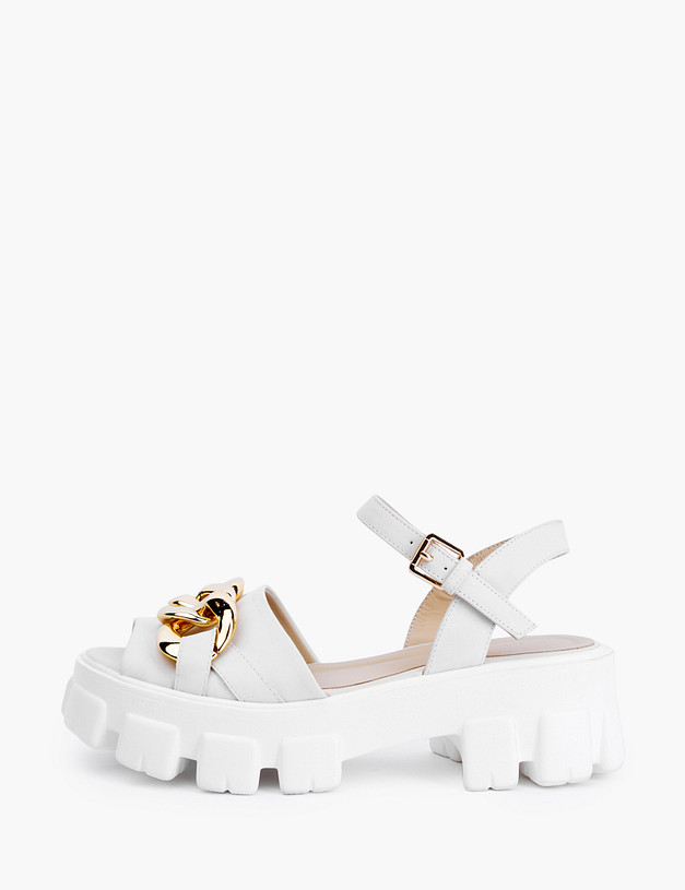 Белые женские сандалии на массивной подошве MASCOTTE 25-210711-0601 | ракурс 1