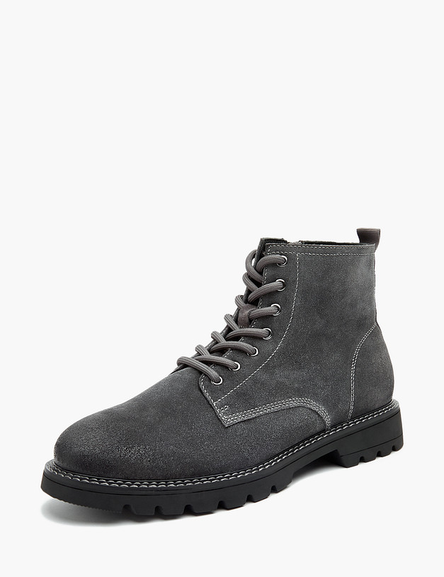 Серые зимние мужские ботинки MASCOTTE 58-3290732-2240M | ракурс 3