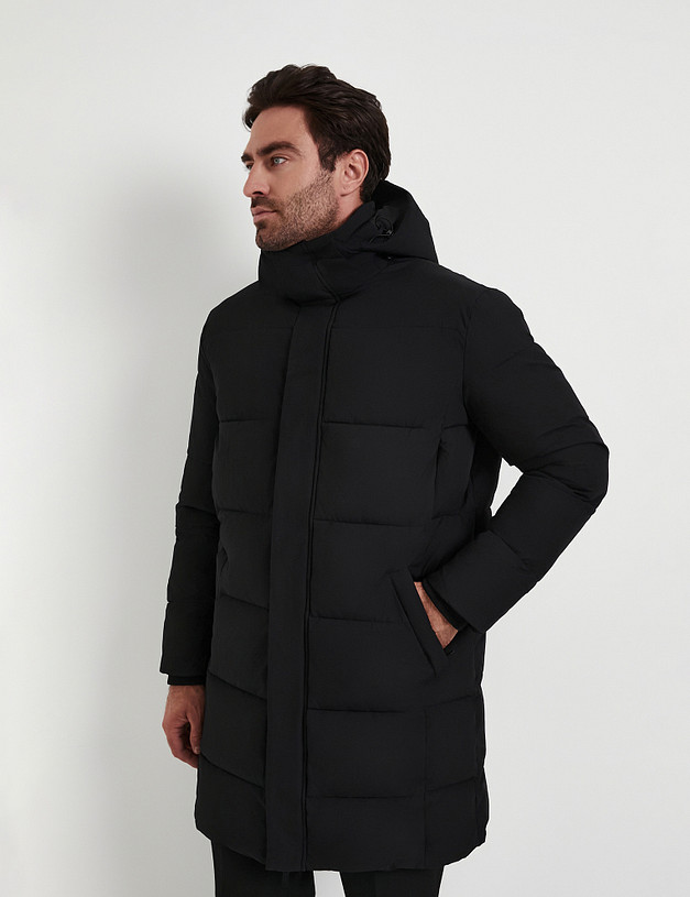 Черный мужской пуховик MASCOTTE 834-5209-2402 | ракурс 3