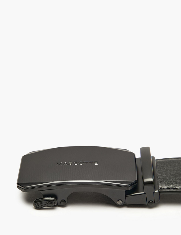 Черный мужской ремень MASCOTTE 703-4111-6002 | ракурс 5