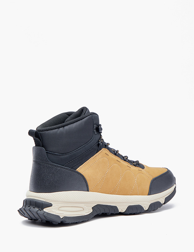 Горчичные мужские ботинки-хайкеры MASCOTTE 189-320822-0609 | ракурс 4