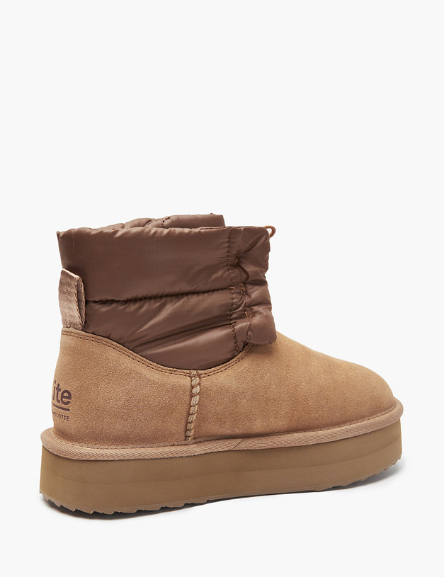 Бежевые женские угги MASCOTTE 234-3206537-0208 | ракурс 4 Бежевые женские угги MASCOTTE 234-3206537-0208 | ракурс 4