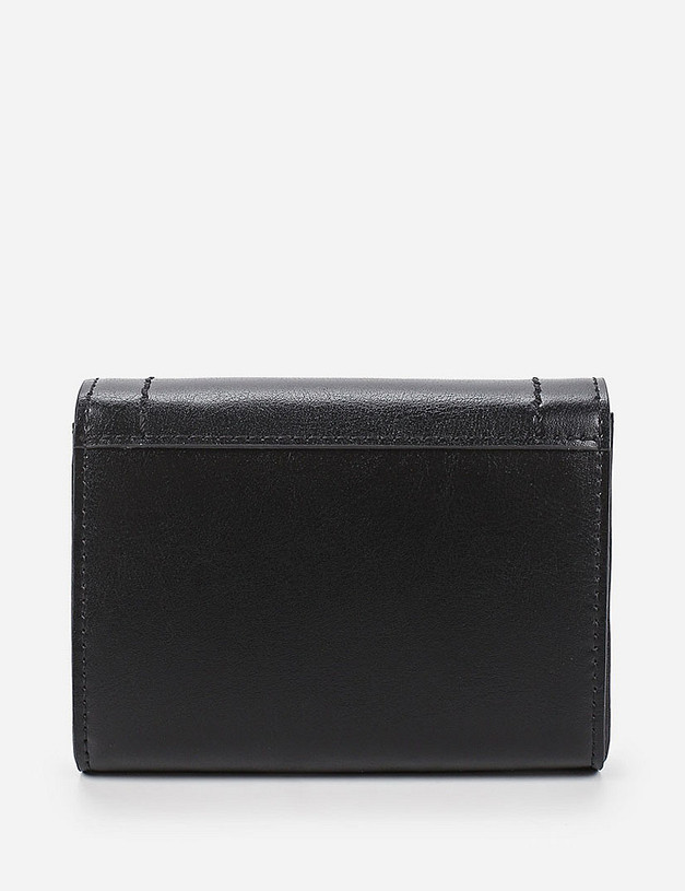 Черный кожаный женский кошелек MASCOTTE 668-0102-102 | ракурс 2