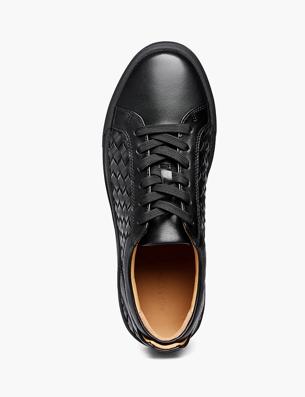 Черные мужские кеды MASCOTTE 22-6130118-0102 | ракурс 4