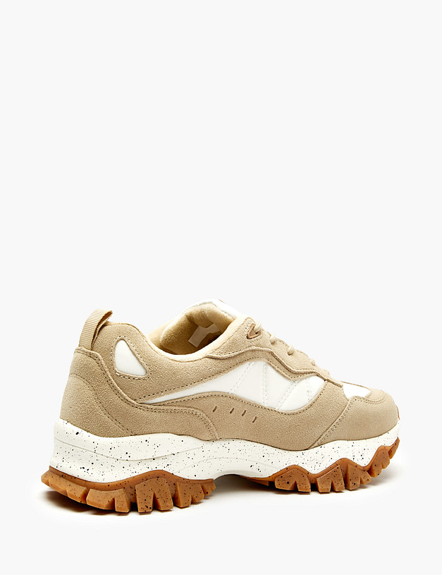 Серо-бежевые женские кроссовки MASCOTTE 189-520321-0201 | ракурс 3