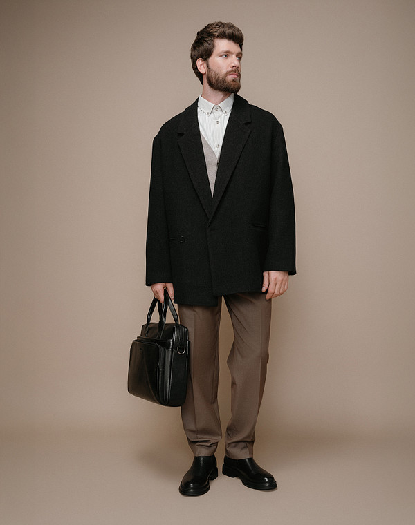 58-529121-8161M Ботинки мужские нат.кожа-резина/ворсин черн, Mascotte