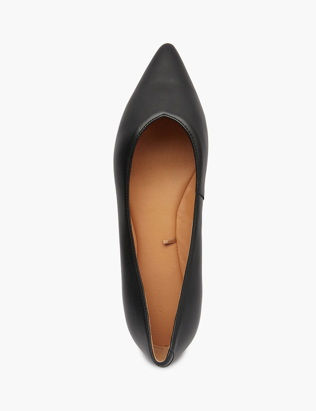 Черные женские балетки с острым мысом MASCOTTE 94-512811-3501M | ракурс 4 Черные женские балетки с острым мысом MASCOTTE 94-512811-3501M | ракурс 4