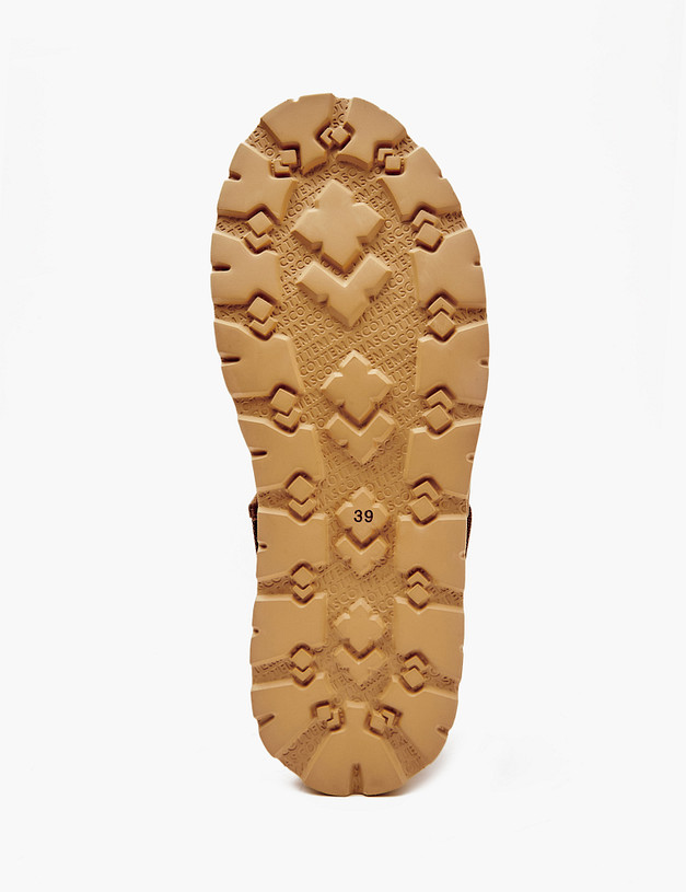 Бежевые женские сабо из велюра MASCOTTE 22-4120814-2210M | ракурс 6