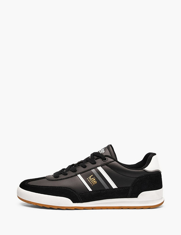 Черные мужские кеды MASCOTTE 64-610121-0602 | ракурс 1