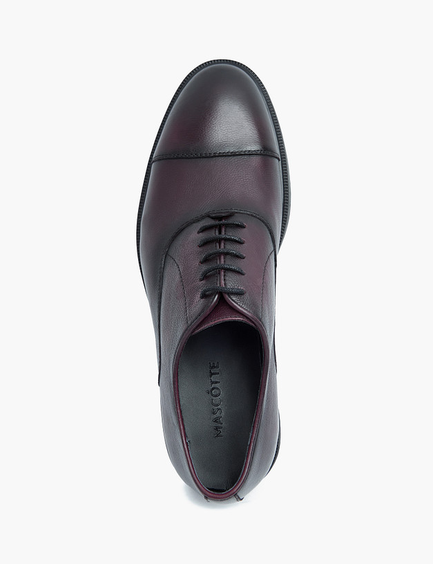 Бордовые мужские оксфорды MASCOTTE 128-324511-0105 | ракурс 5