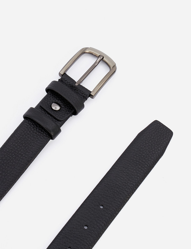 Черный мужской ремень MASCOTTE 727-1233-102 | ракурс 3