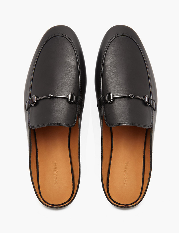 Черные женские мюли из натуральной кожи MASCOTTE 172-4122111-3501M | ракурс 5 Черные женские мюли из натуральной кожи MASCOTTE 172-4122111-3501M | ракурс 5