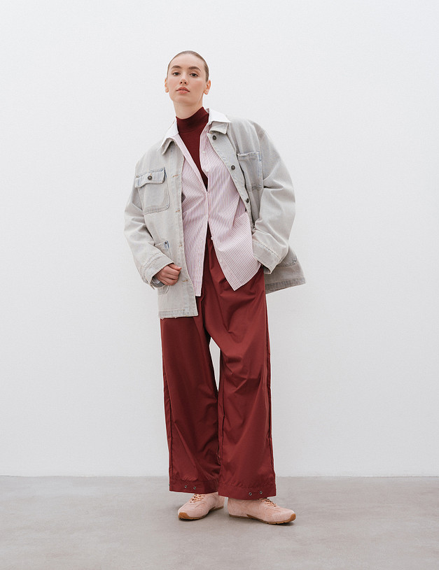 Розовые женские кроссовки из велюра и текстиля MASCOTTE 22-5161421-4673M | ракурс 8