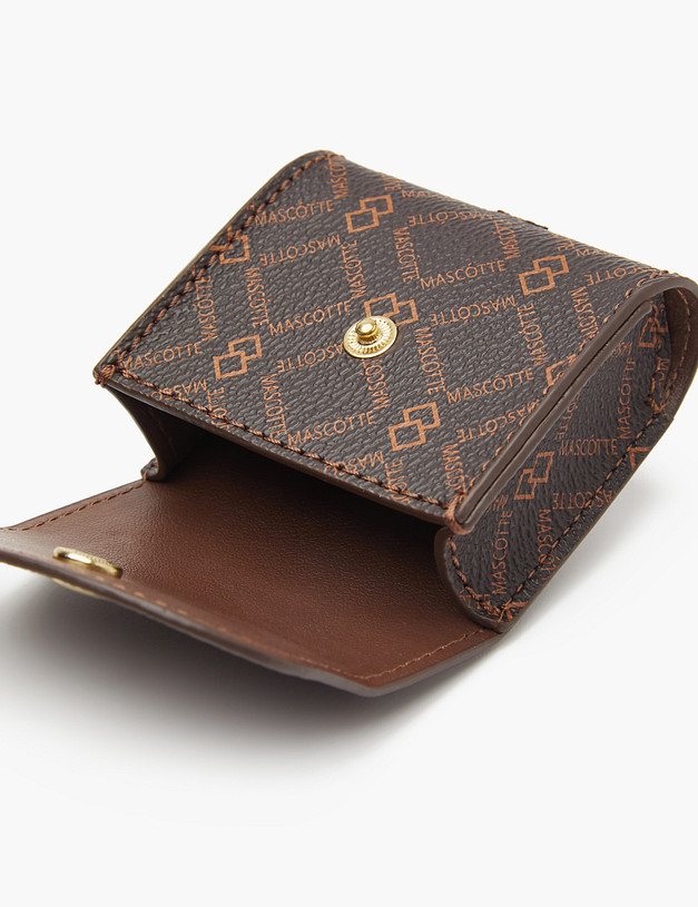 Коричневая сумка-брелок для наушников MASCOTTE 602-3263-609 | ракурс 4