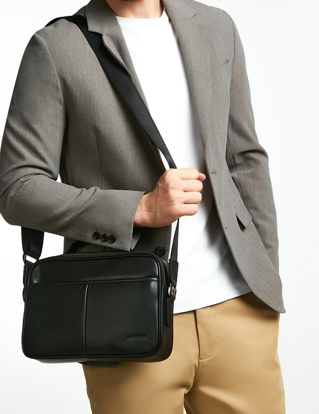 Черная мужская сумка MASCOTTE 602-2225-102 | ракурс 1