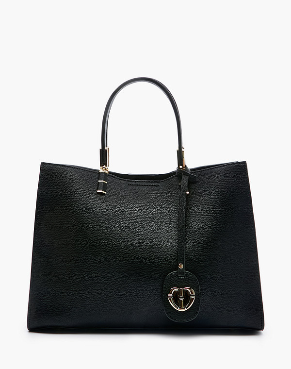 660-2204-602 Сумка женская кож.спилок-и.кожа/текстиль черн, M, Mascotte