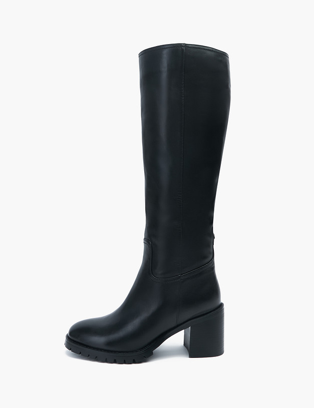 Черные женские зимние сапоги из натуральной кожи MASCOTTE 233-2267335-3100M | ракурс 1