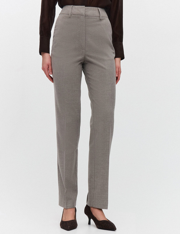 Бежевые женские брюки MASCOTTE 885-5204-2409 | ракурс 1