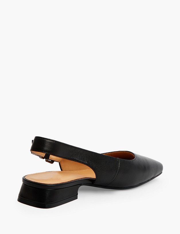 Черные босоножки из кожи MASCOTTE 175-3181412-3501M | ракурс 3