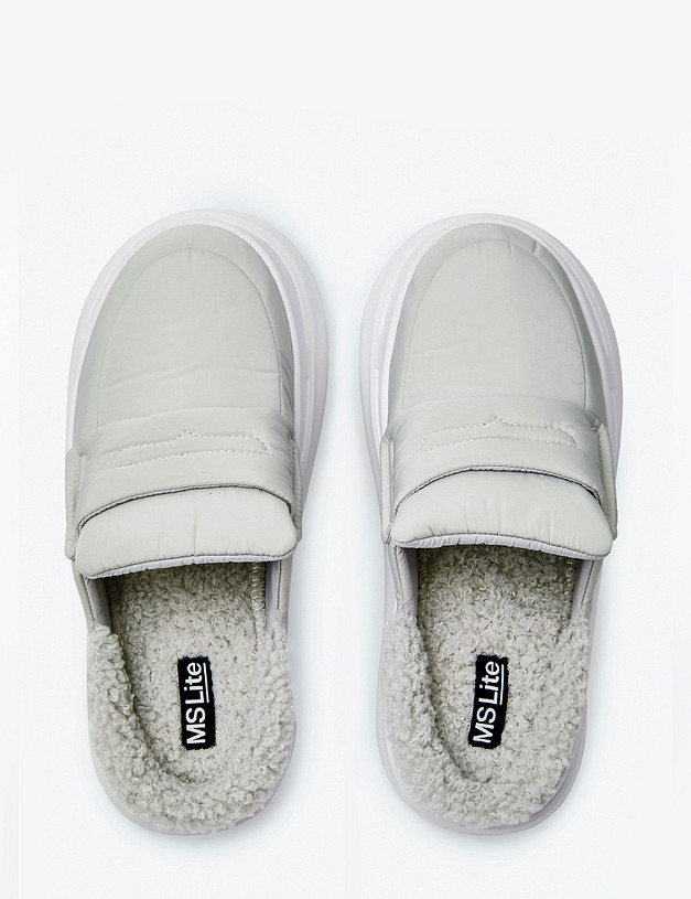 Серебристые женские сабо MASCOTTE 151-3205624-0216 | ракурс 4