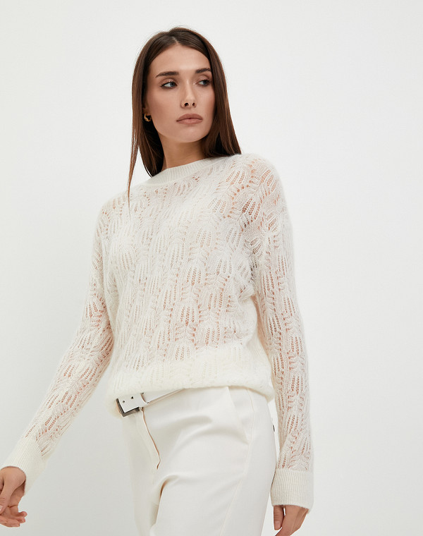 852-3203-2401 Джемпер женский молочн, Mascotte