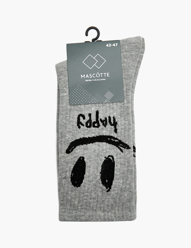 Серые мужские носки MASCOTTE 764-3107-2610 | ракурс 1