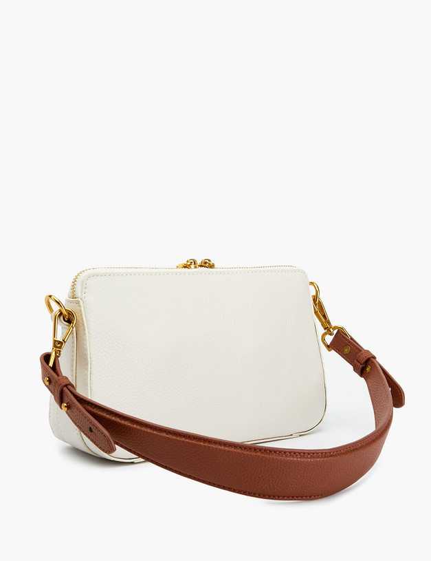 Белая женская сумка MASCOTTE 660-2127-101 | ракурс 3 Белая женская сумка MASCOTTE 660-2127-101 | ракурс 3