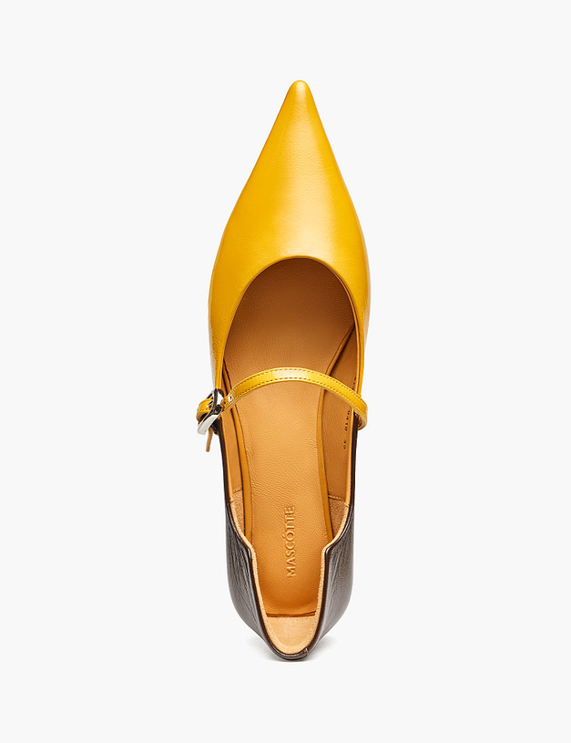 Желтые женские туфли MASCOTTE 100-514612-0418 | ракурс 4