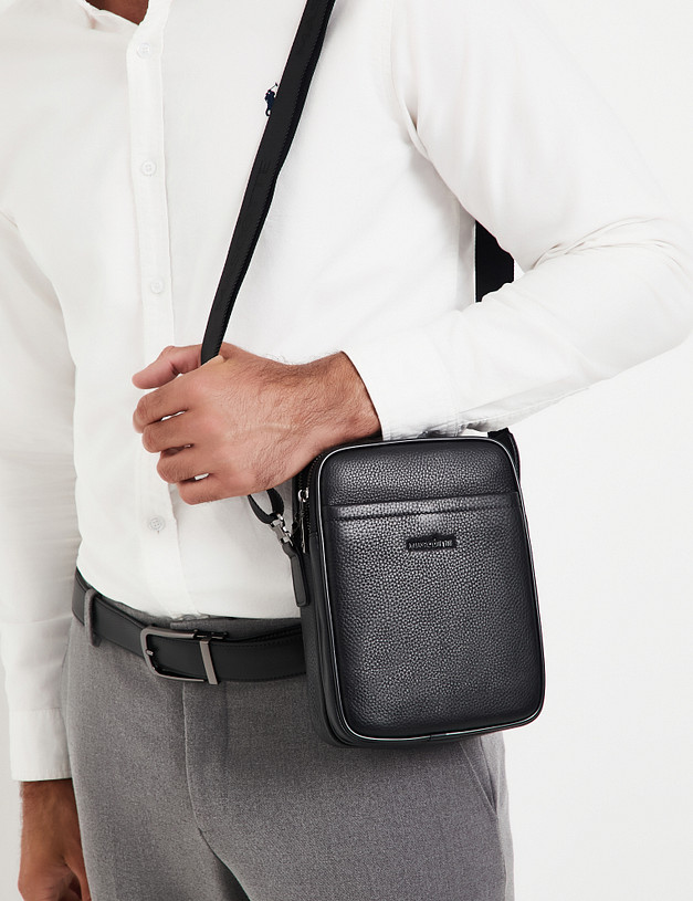 Черная мужская сумка MASCOTTE 622-5206-102 | ракурс 1