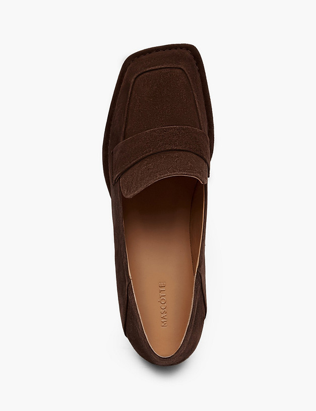 Коричневые женские лоферы MASCOTTE 234-614211-4690M | ракурс 4