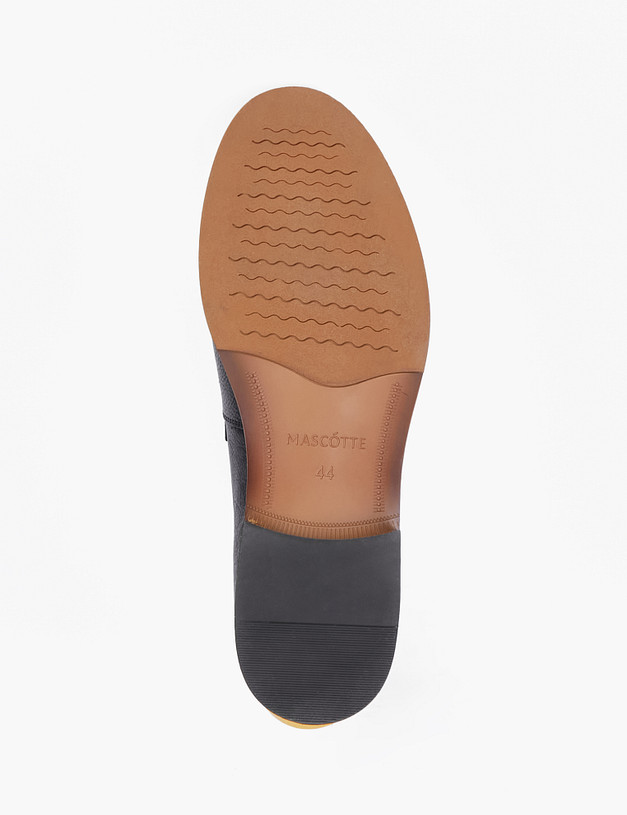 Черные мужские лоферы MASCOTTE 58-2131111-4185M | ракурс 6 Черные мужские лоферы MASCOTTE 58-2131111-4185M | ракурс 6