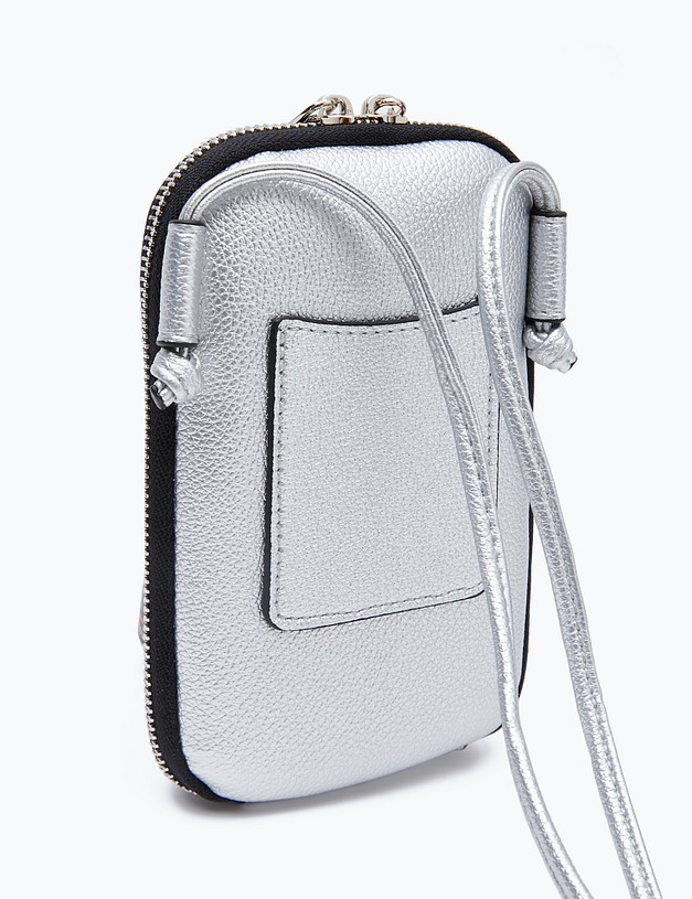 Серебристая женская сумка MASCOTTE 610-3101-6016 | ракурс 3 Серебристая женская сумка MASCOTTE 610-3101-6016 | ракурс 3