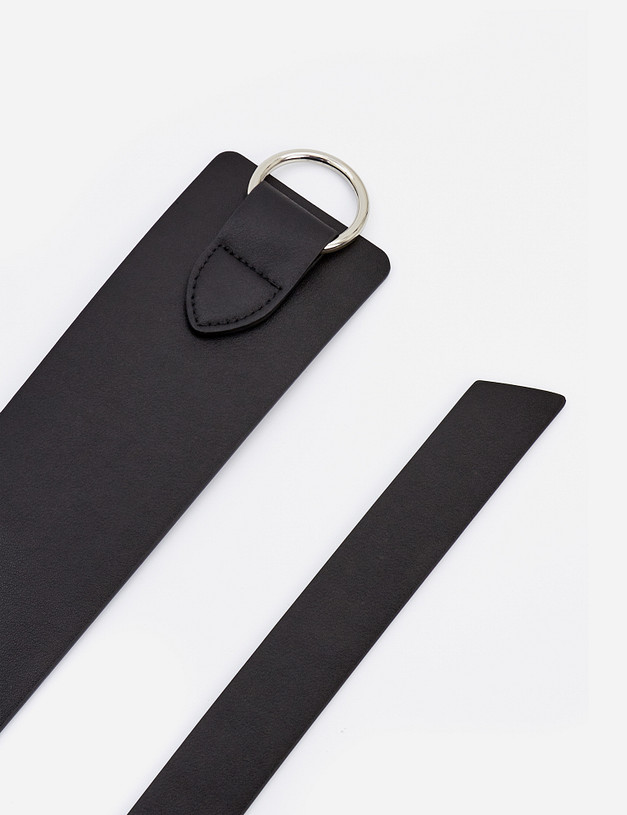 Черный женский ремень MASCOTTE 703-1205-602 | ракурс 2