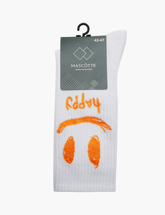 Белые мужские носки MASCOTTE 764-3107-2601 | ракурс 1