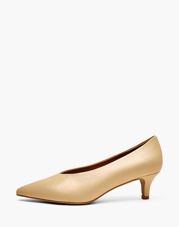 234-610811-6554M Туфли женские нат.кожа/нат.кожа беж, Mascotte