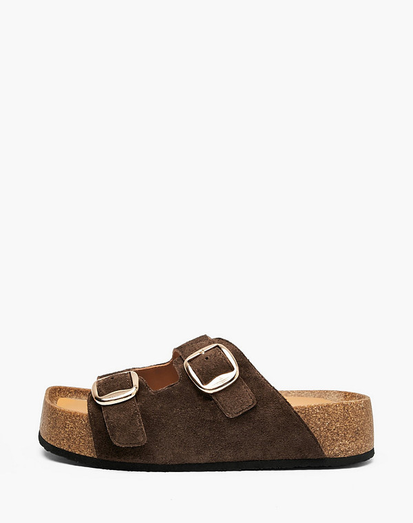 15-612911-6602M Туфли летние женские велюр/нат.кожа корич, Mascotte