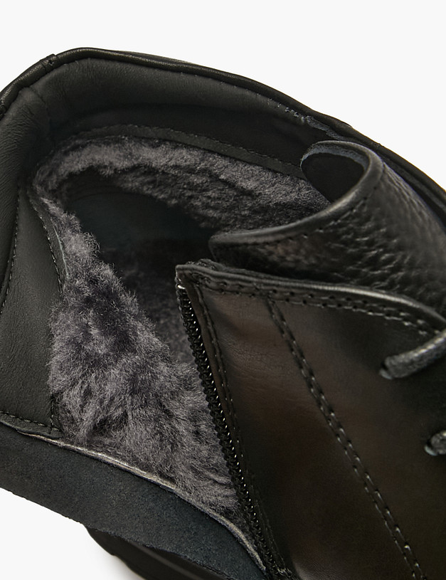 Черные мужские зимние ботинки MASCOTTE 142-520931-0102 | ракурс 6 Черные мужские зимние ботинки MASCOTTE 142-520931-0102 | ракурс 6