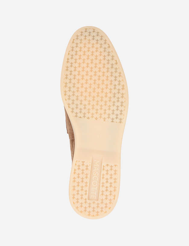 Бежевые велюровые женские лоферы MASCOTTE 11-110311-3671M | ракурс 5