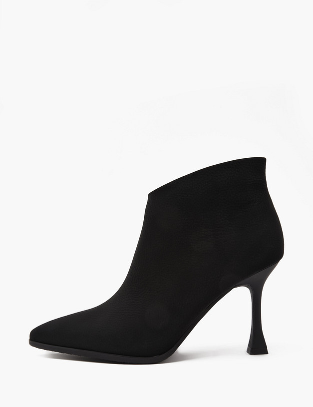 Черные женские ботильоны из велюра MASCOTTE 234-410320-0602 | ракурс 1