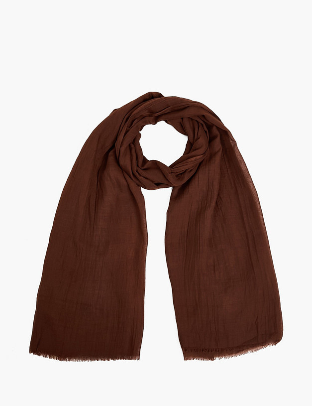 Коричневый женский шарф MASCOTTE 766-6129-2409 | ракурс 1