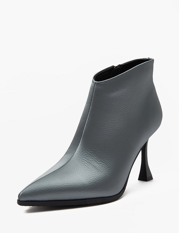 Серые женские ботильоны из кожи MASCOTTE 234-410320-0110 | ракурс 3 Серые женские ботильоны из кожи MASCOTTE 234-410320-0110 | ракурс 3