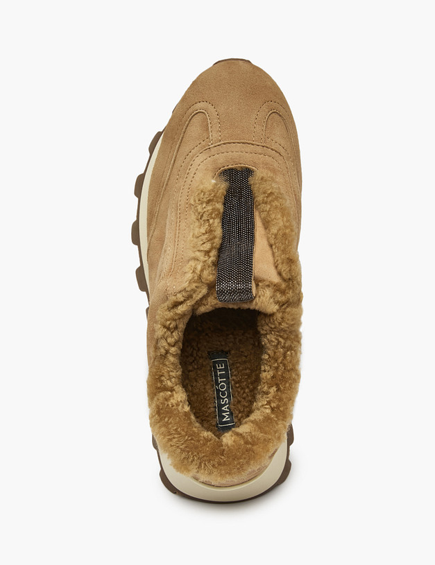 Бежевые женские зимние кроссовки MASCOTTE 15-510238-4643M | ракурс 6