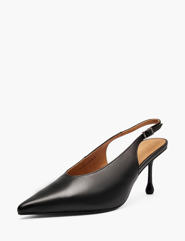 Черные женские слингбэки MASCOTTE 94-614411-3501M | ракурс 2