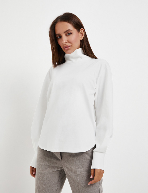Белая женская водолазка MASCOTTE 976-5203-2601 | ракурс 3