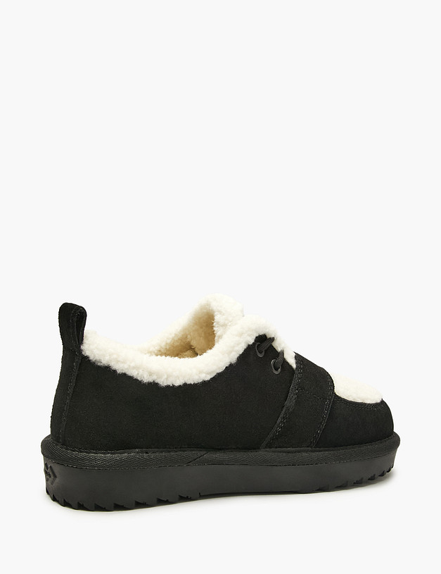 Черно-белые детские угги MASCOTTE 98-521051-0202 | ракурс 4