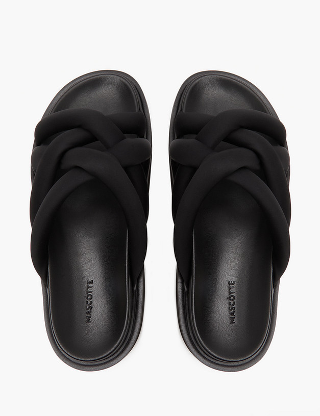 Черные женские сабо MASCOTTE 47-4126823-0202 | ракурс 4
